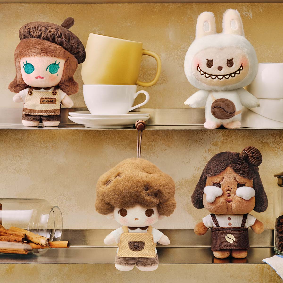 Coffee Factory Series Plush Pendant Pop Mart Blind Box Doll