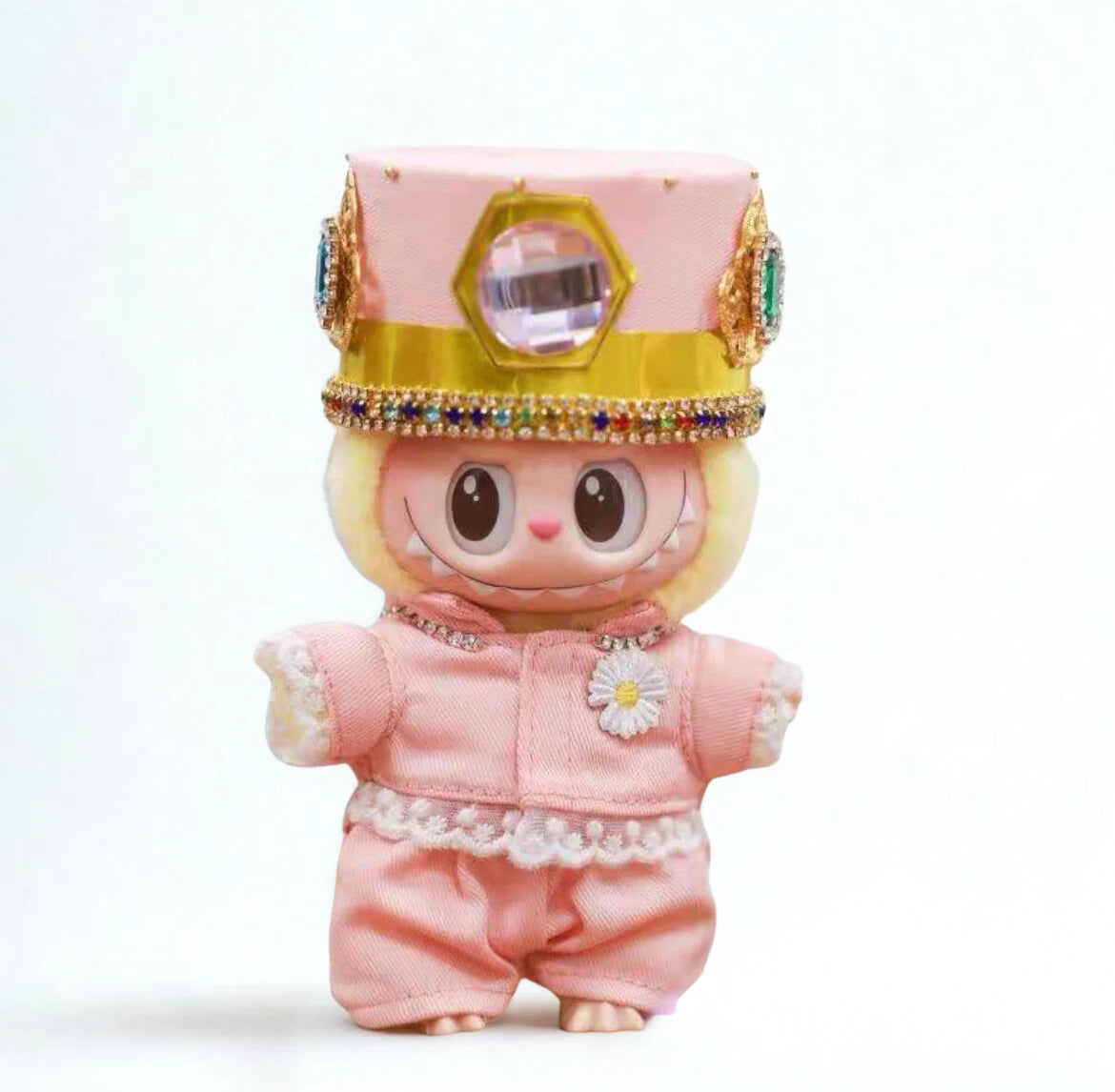 Labubu Pink Crown Royal Outfit Set – Idol-Inspired Collection (3 Items)