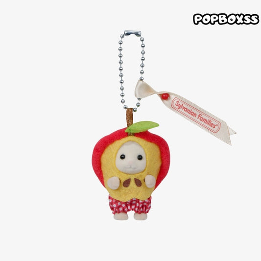 Sylvanian Families Sheep Baby Apple Keychain