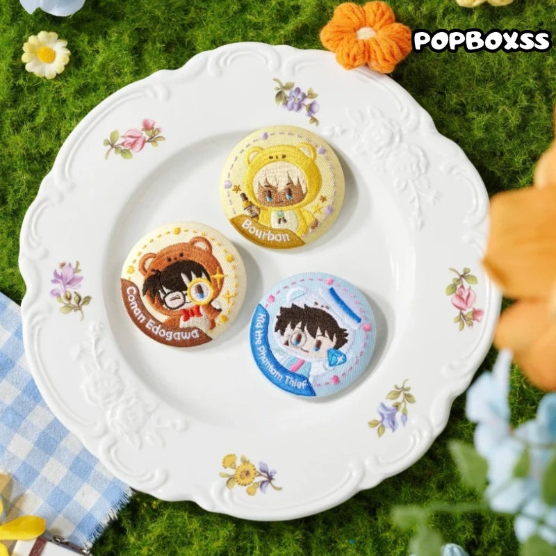 Detective Conan Bear Dectective Series Badge Blind Box