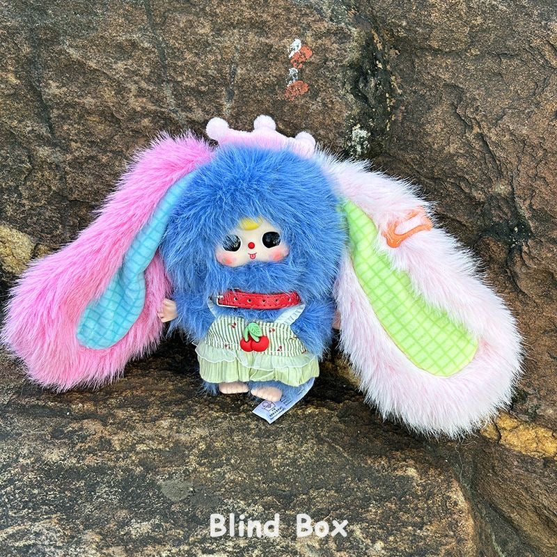 baby three miniature bunny Vinyl plush pendant blind box
