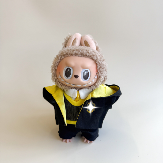 Labubu Yellow Wizard Outfit Set – Magical School Edition
