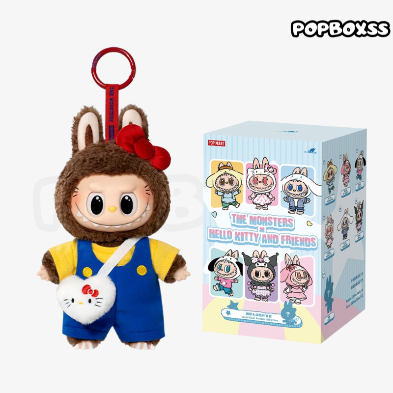 【Hot】THE MONSTERS LABUBU × SANRIO Characters Series Vinyl Plush Pendant Blind Box