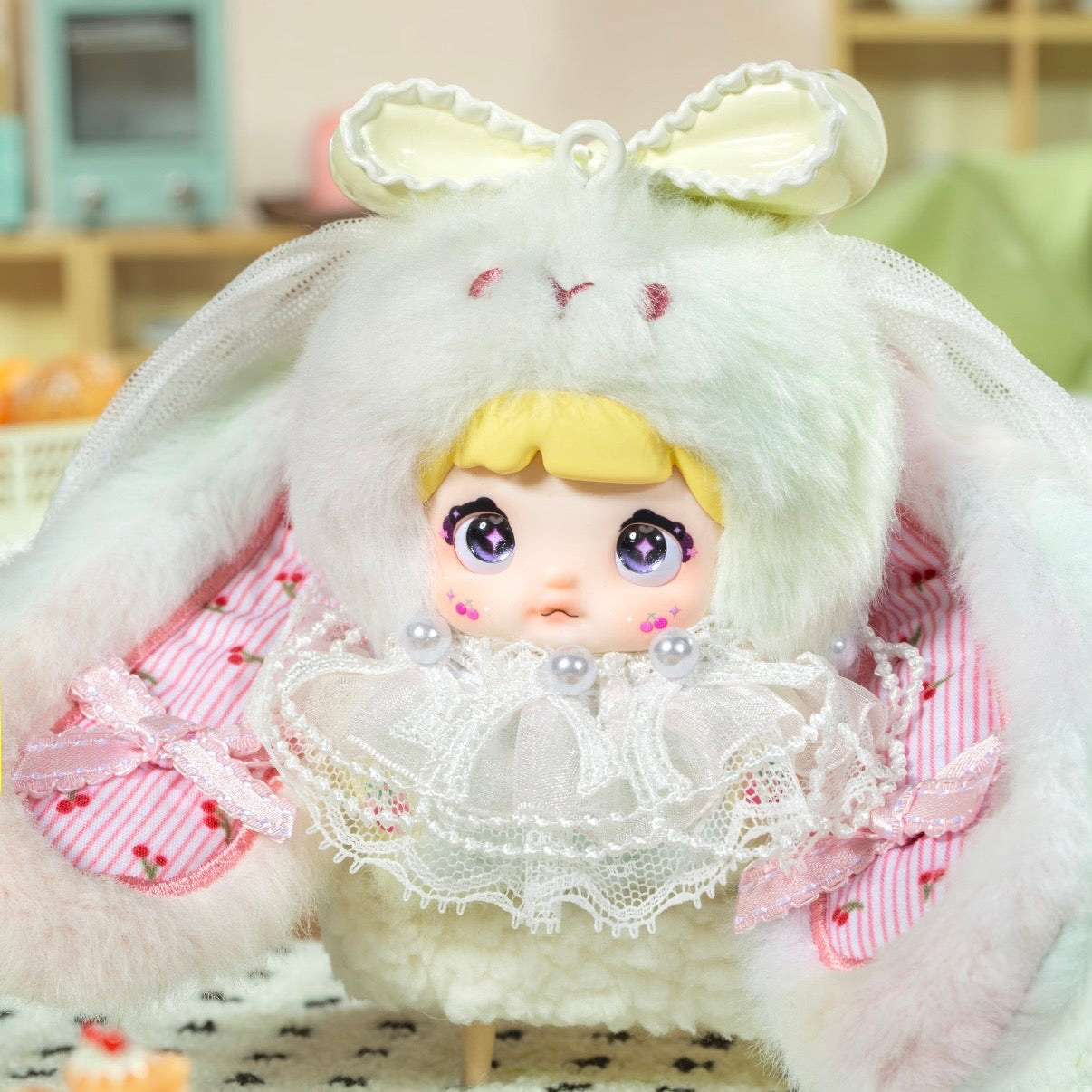 【US 3-5 Arrival】Nommi Sweetheart Bunny Blind Box Mibao Series 2 Plush Toy Keychain