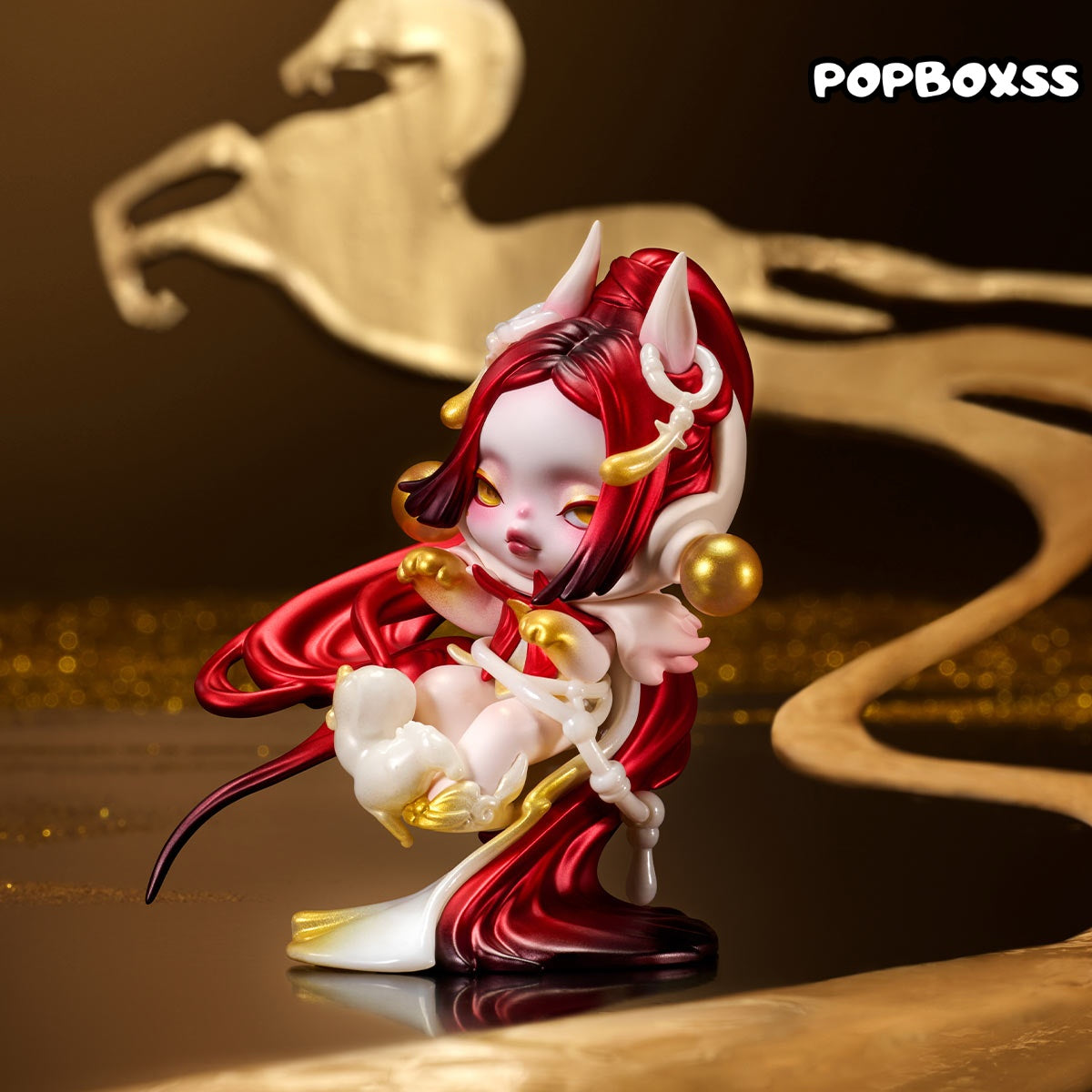 SKULLPANDA Celestial Horse Figure