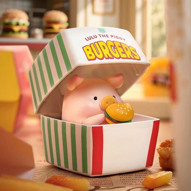 LuLu the Piggy Burger Express Movable Series Figures. Blind Box