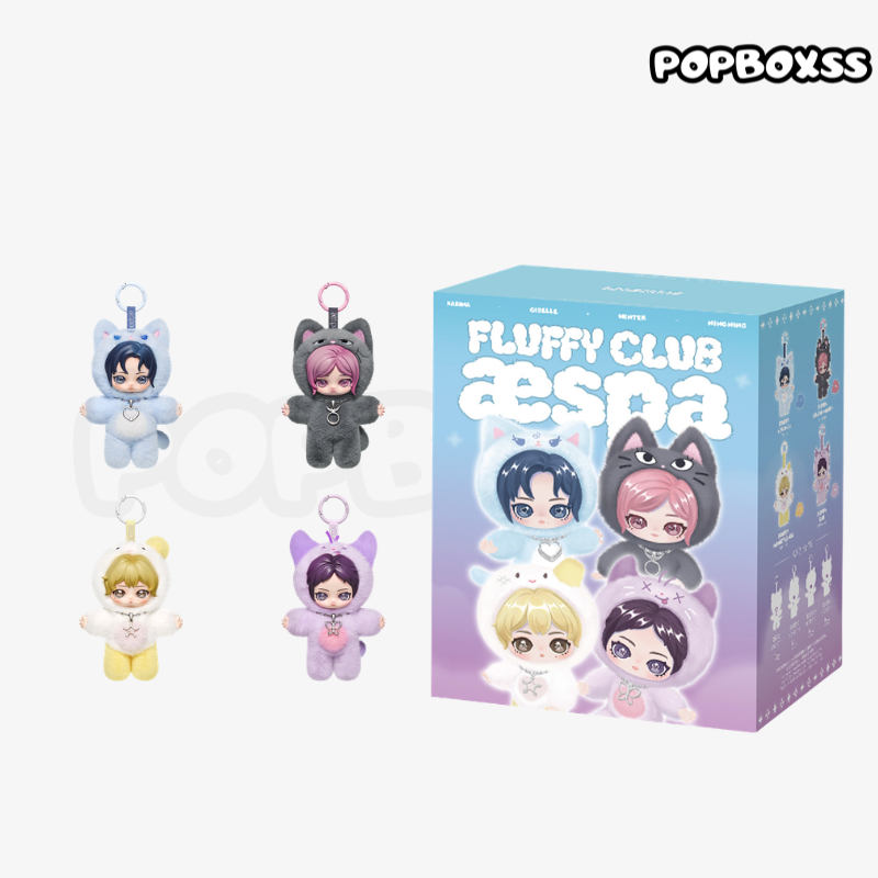 POPMART aespa Fluffy Club Series Vinyl Plush Doll Pendant