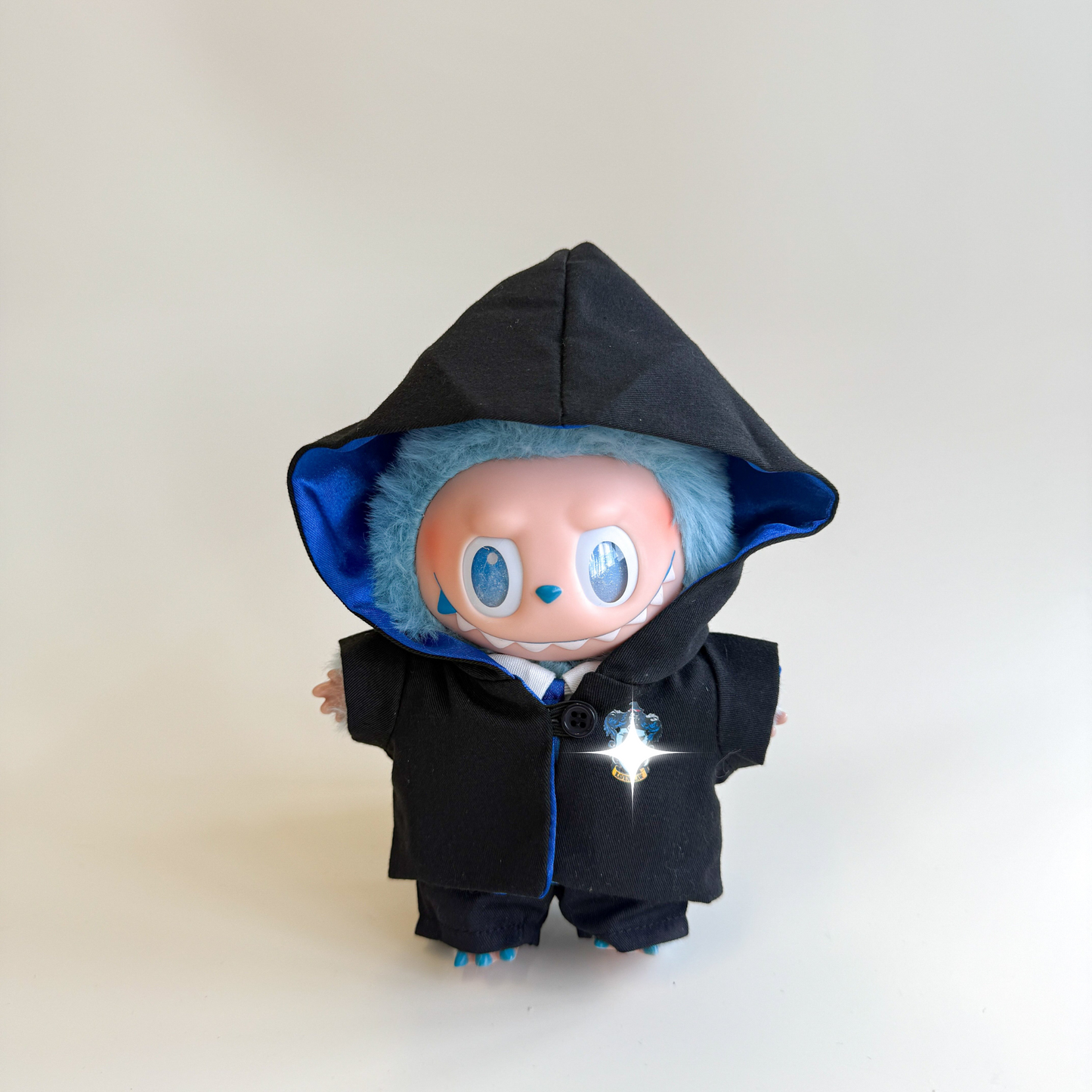 Labubu Blue Wizard Outfit Set – Magical School Edition