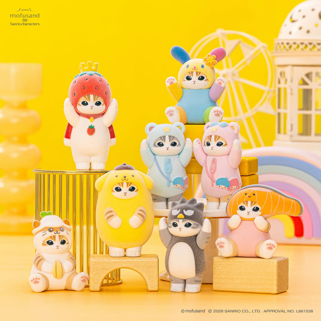 mofusand x Sanrio Characters Fluffy Flock Figure Collection Vol. 3