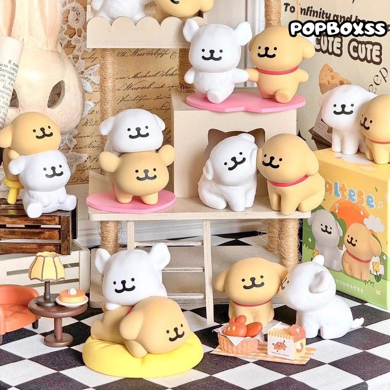 Maltese Happy Snuggling Series Figure Blind Box