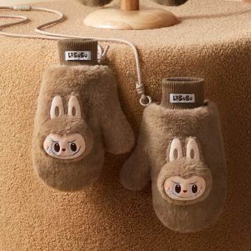 Warm Fluffy Holiday Series-LABUBU Plush Gloves
