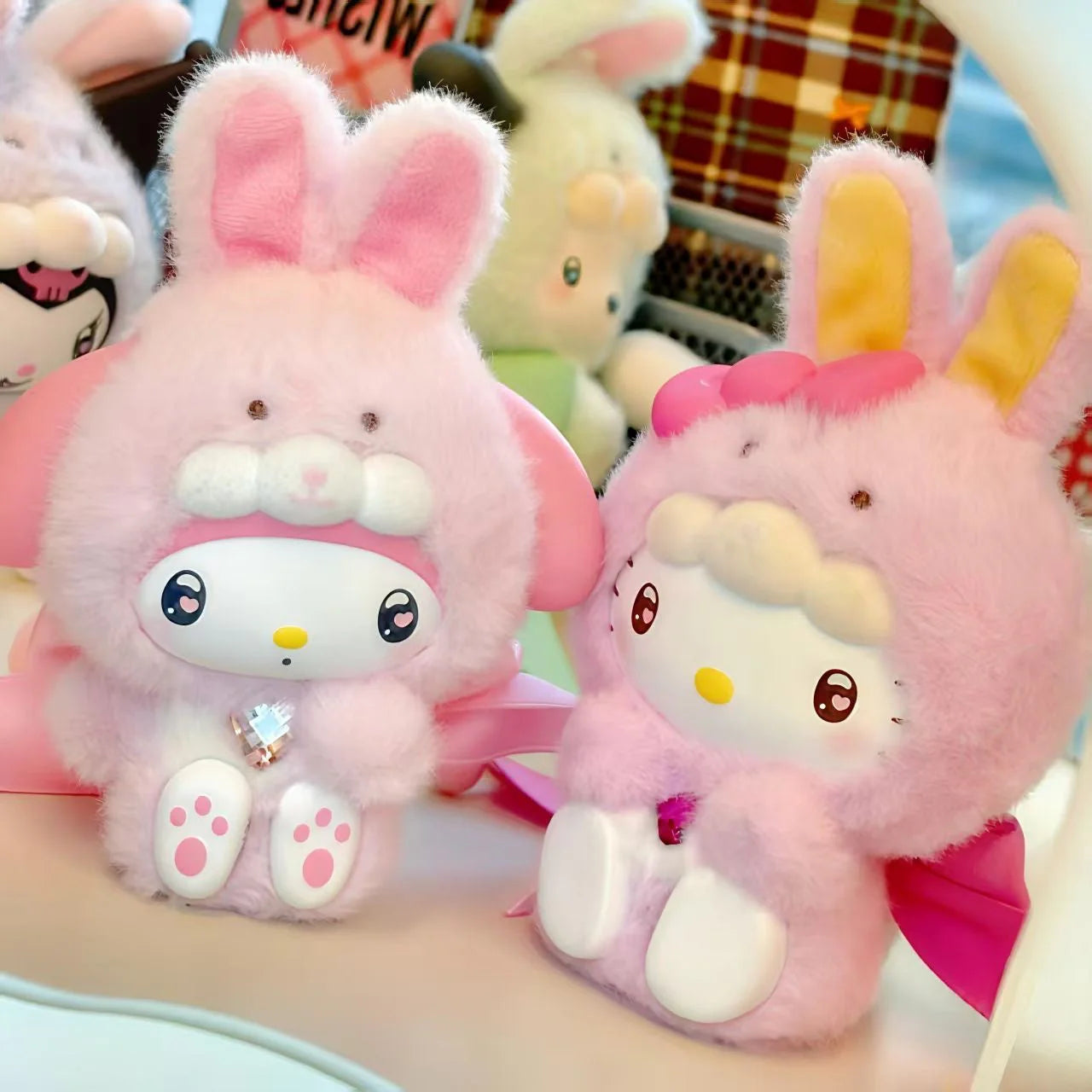 SANRl0 Characters Diamond Bunny Baby Series Plush Blind Box