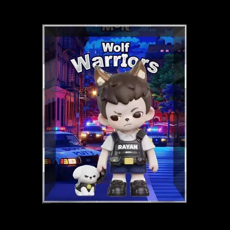 Rayan Wolf Warriors PVC Figure. Hanging Card
