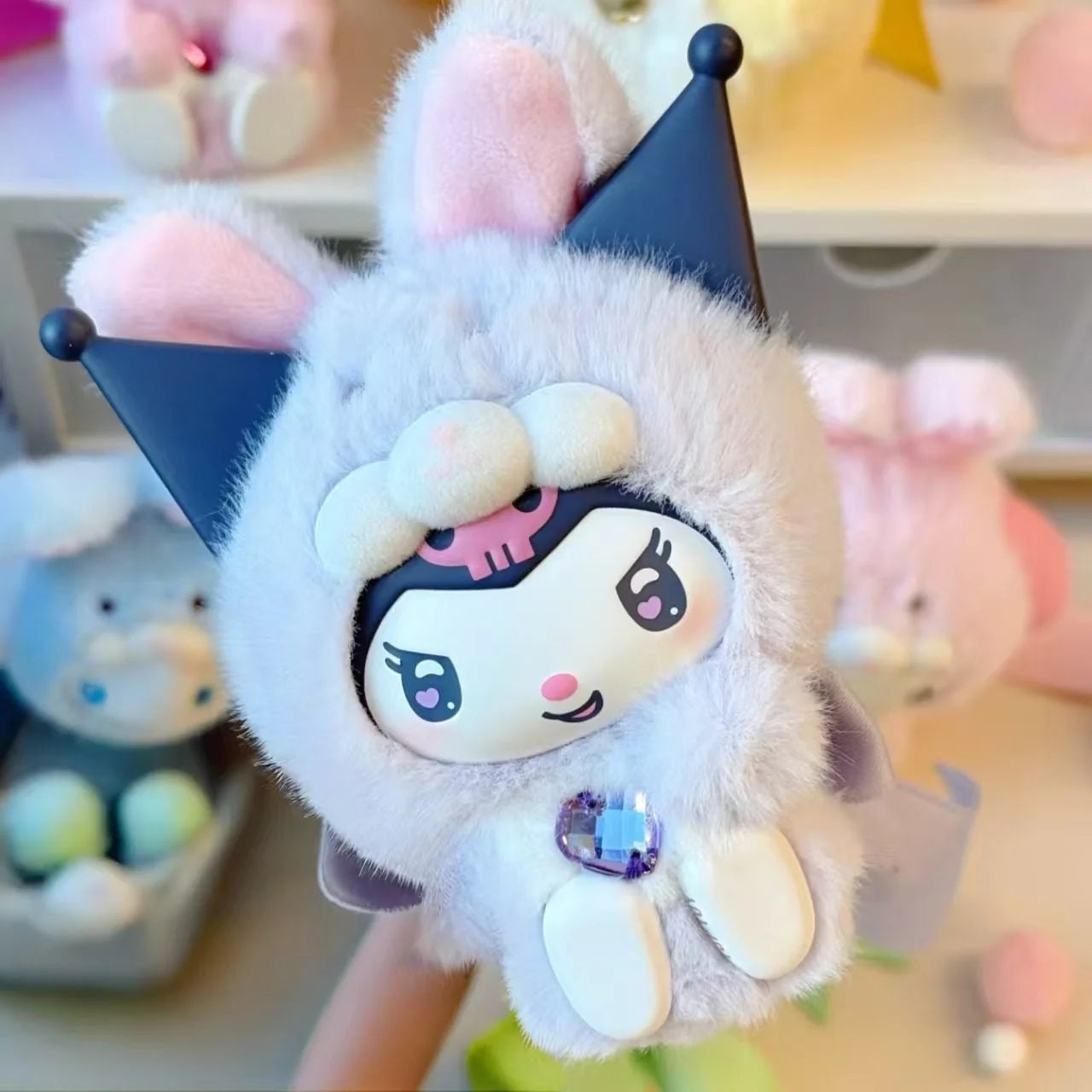 SANRl0 Characters Diamond Bunny Baby Series Plush Blind Box