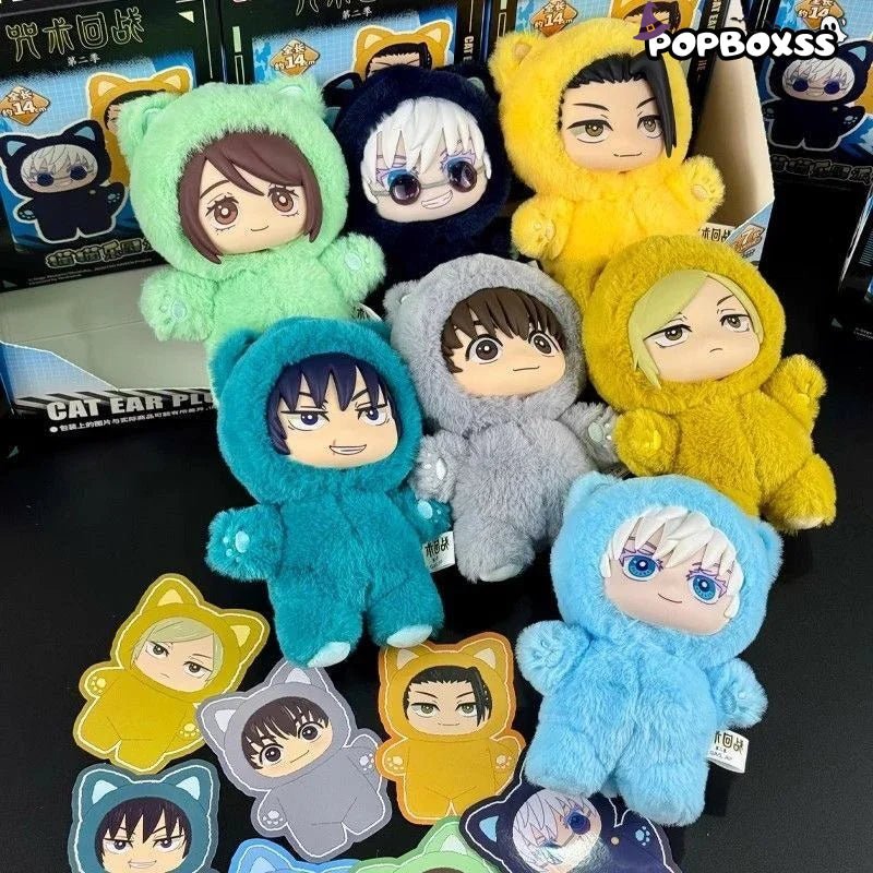 Jujutsu Kaisen Cat Ear Plushie Series Plush Dolls, Blind Box