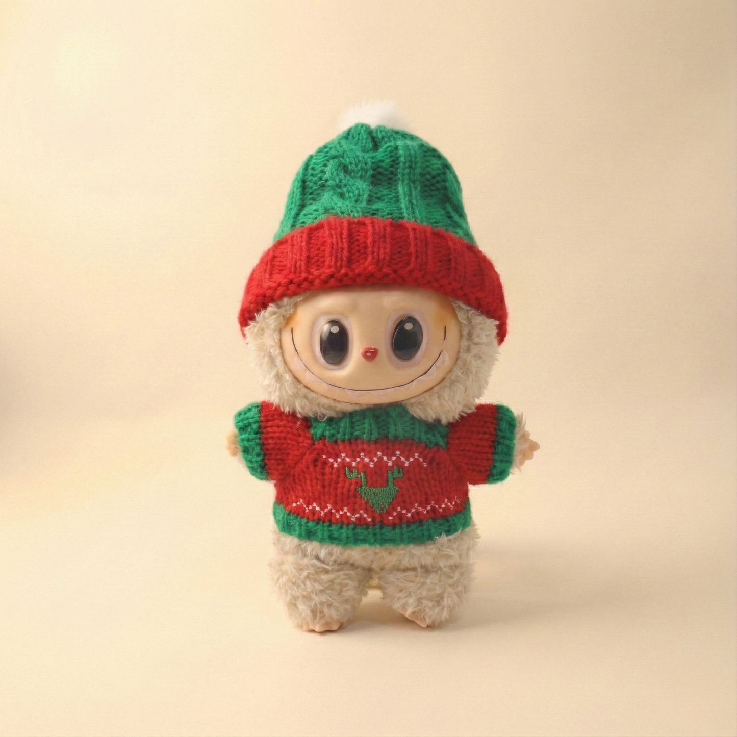 Labubu Holiday Reindeer Knit Outfit