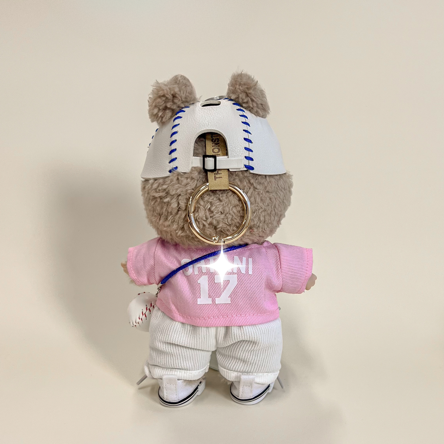 Labubu Baseball Outfit Set – Pink & Blue Sports Edition