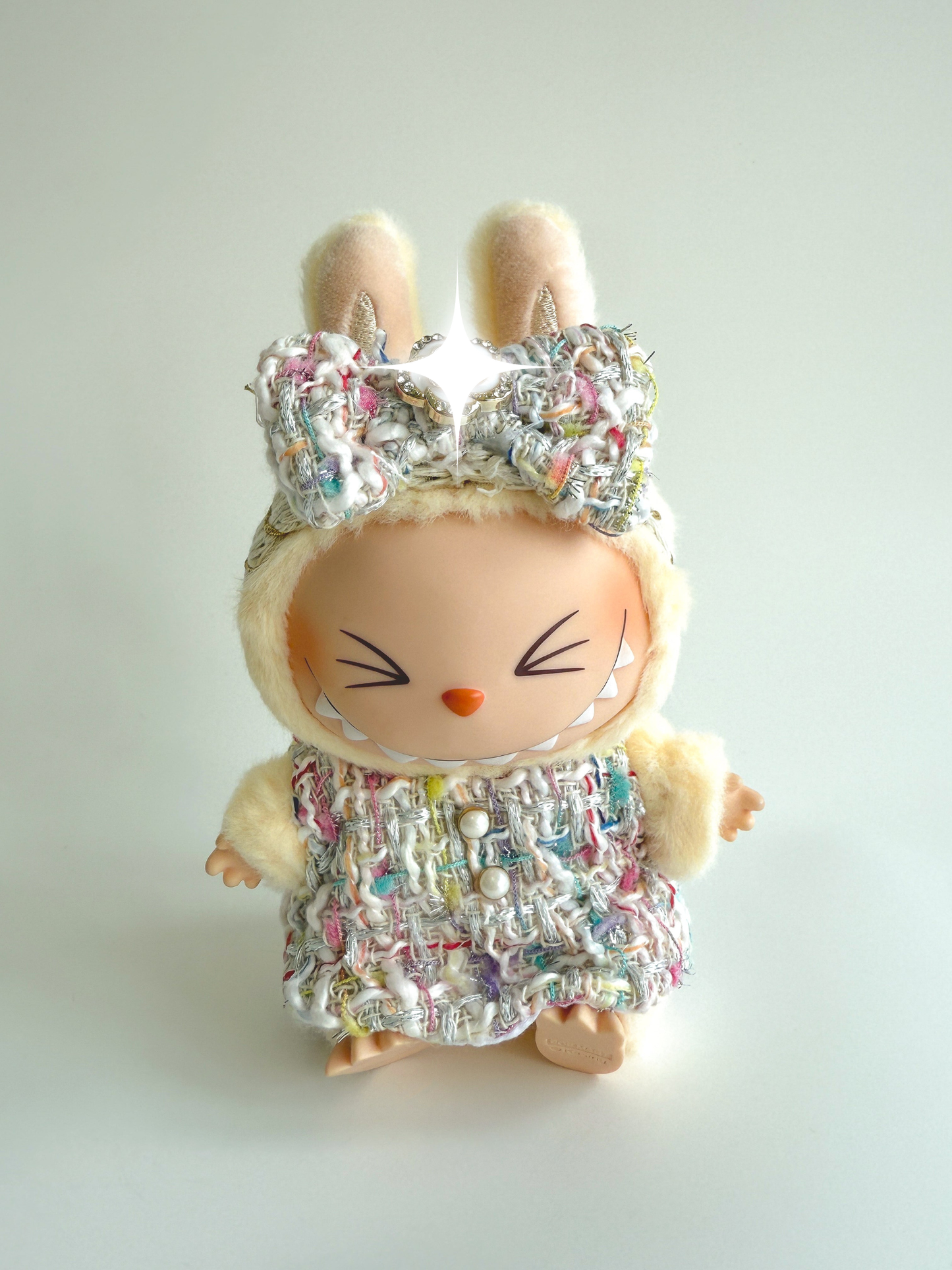 Labubu Winter White Tweed Set