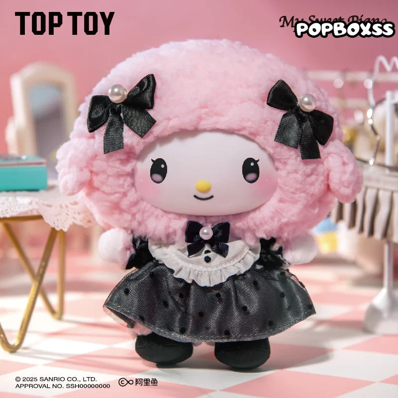 TOP TOY SANRI0 Characters Sisters' Outfit Series Plush Pendant Dolls. Blind Box