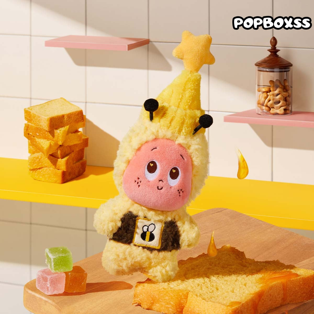 Twinkle Twinkle MOON GELATO Series-Honey Plush Pendant