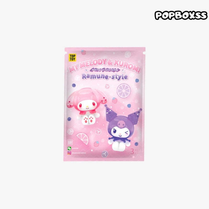 TOP TOY MY MELODY&KUROMI Ramune-Style Mini Figures Surprise Blind Bags