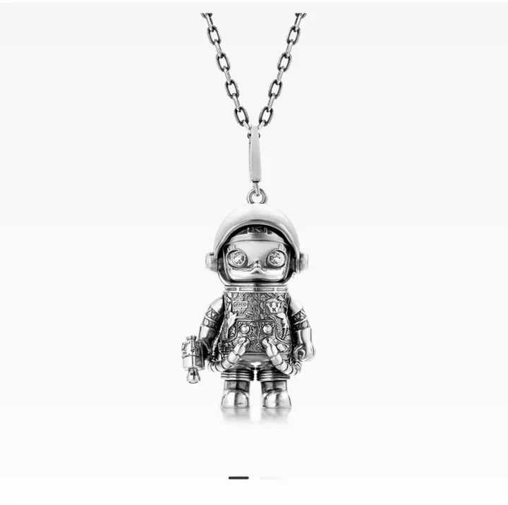 POPOP Jewelry Space Molly Vintage Silver Knuckle ring & Necklace
