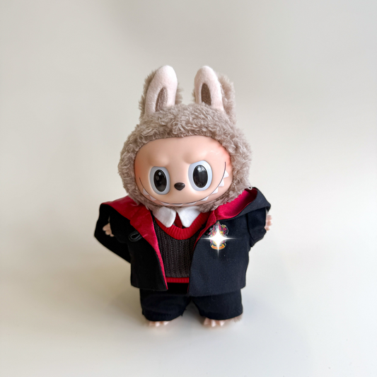 Labubu Red Wizard Outfit Set – Magical School Edition
