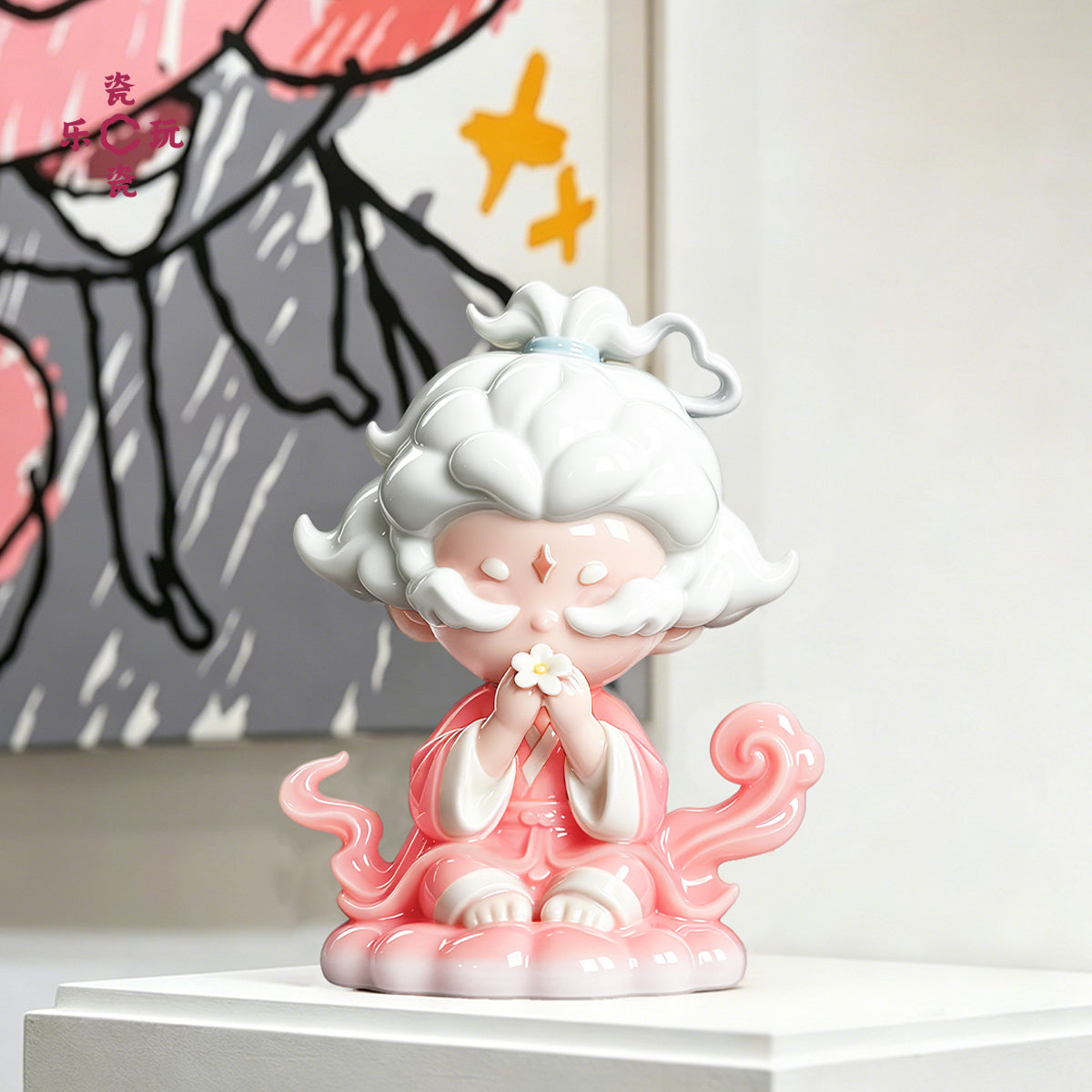 Heycera Yunyunxian Crimson Ceramic Trendy Toy Figurine