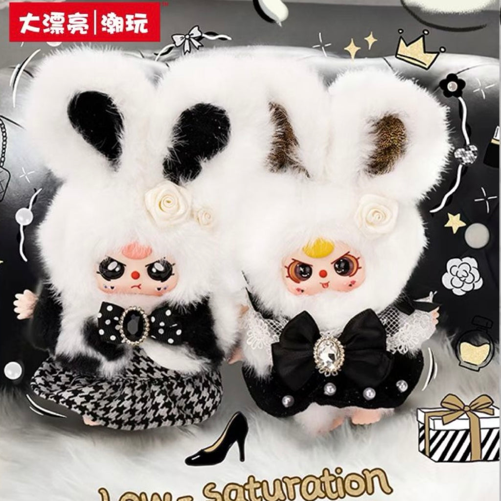 Baby three Absolute Black and White Vinyl plush toy blind box