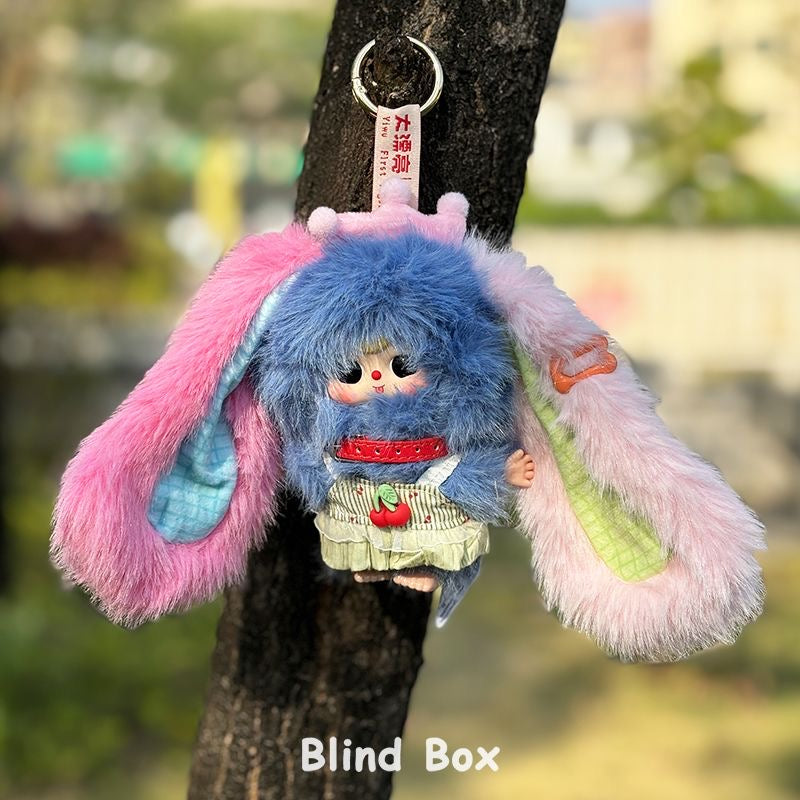 baby three miniature bunny Vinyl plush pendant blind box