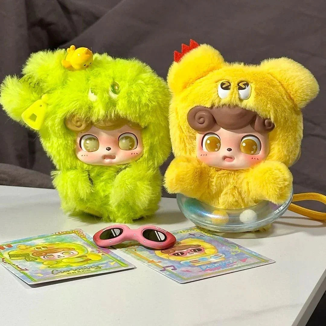 Q Kid Emotional Hairy Monsters Series Pendant Plush Dolls. Blind Box