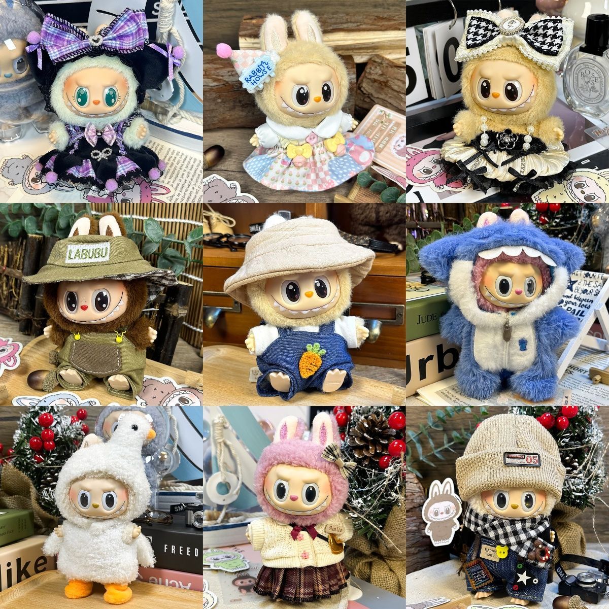 POP MART Labubu Replacing Clothes Set, Labubu Outfit(No Dolls) labubu clothes