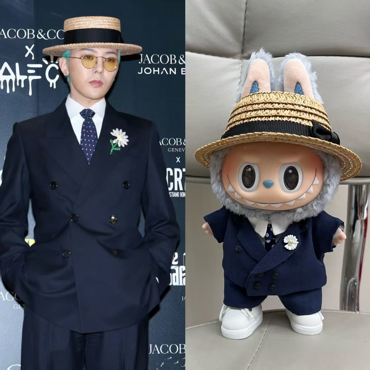 G-Dragon's same style labubu doll clothes(No doll)