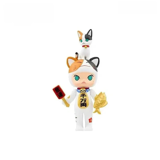 POP MART Molly Lucky Cat Figurine Hanging Card