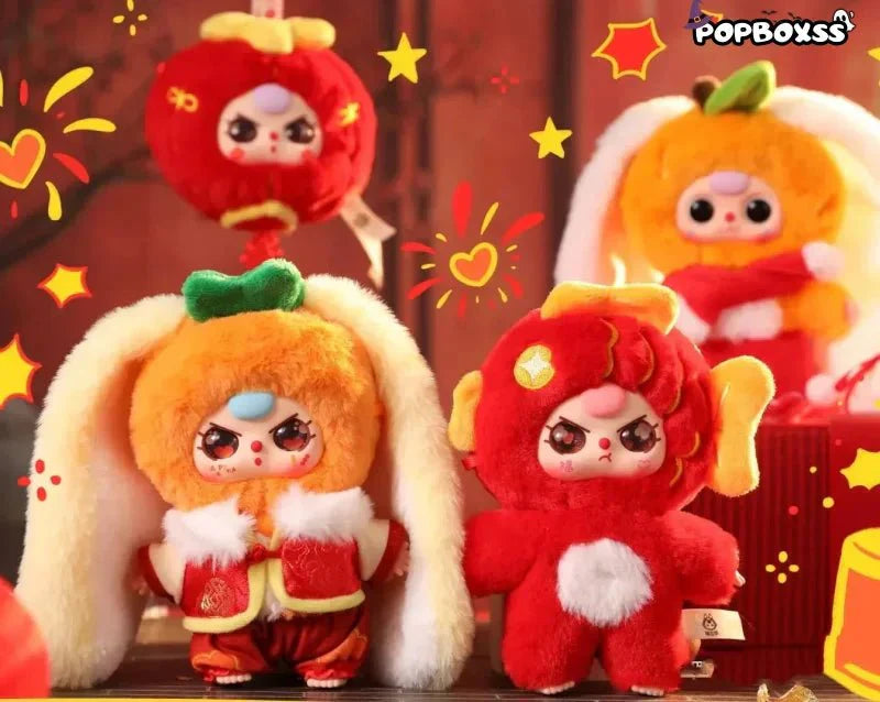 Baby Three Happy New Year Series Plush Dolls. Blind Box