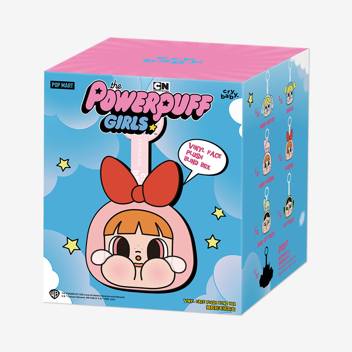 Crybaby Powerpuff Girls Vinyl Face Series Plush Dolls. Blind Box