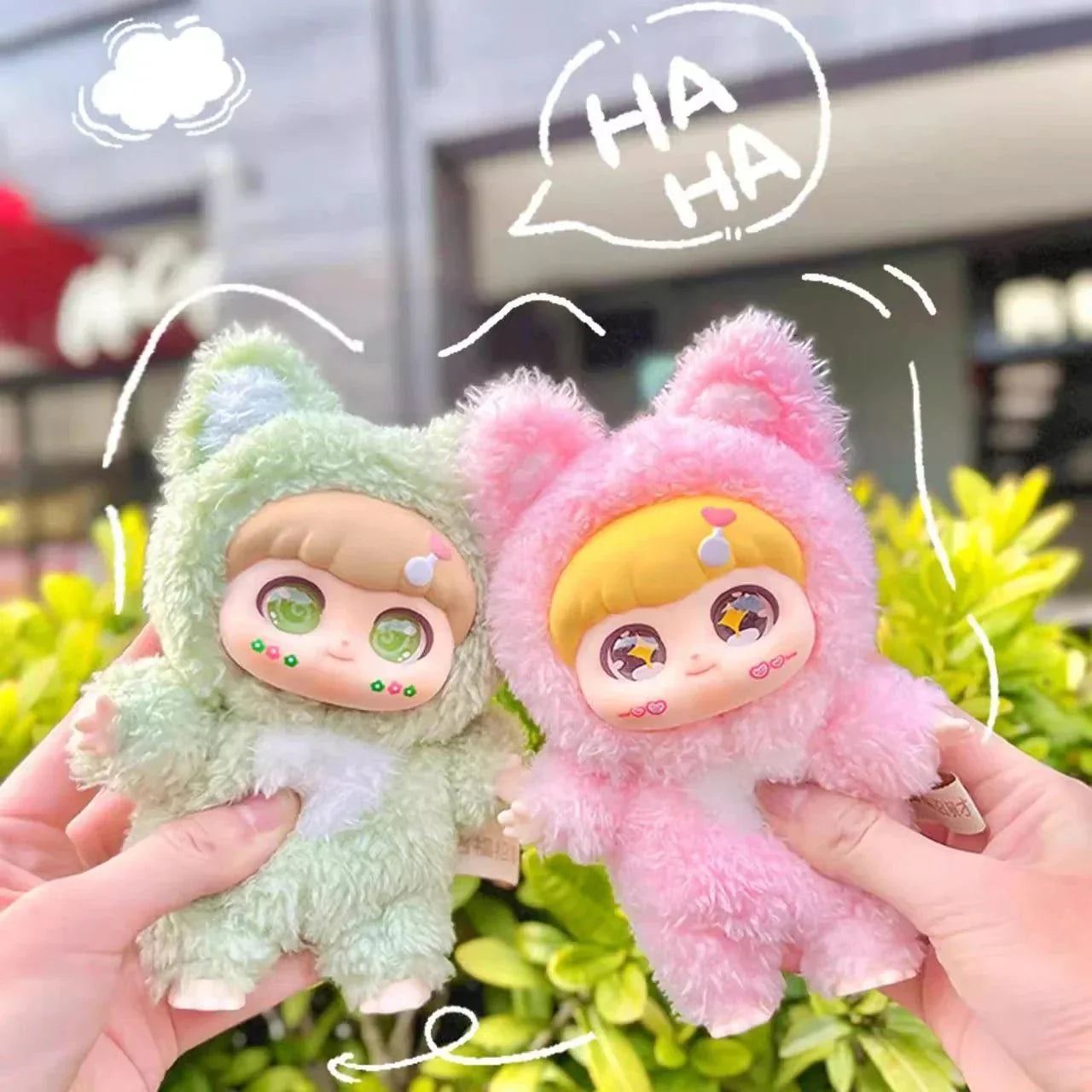 FuFu Zhao Cai Fox Series Plush Dolls. Blind Box
