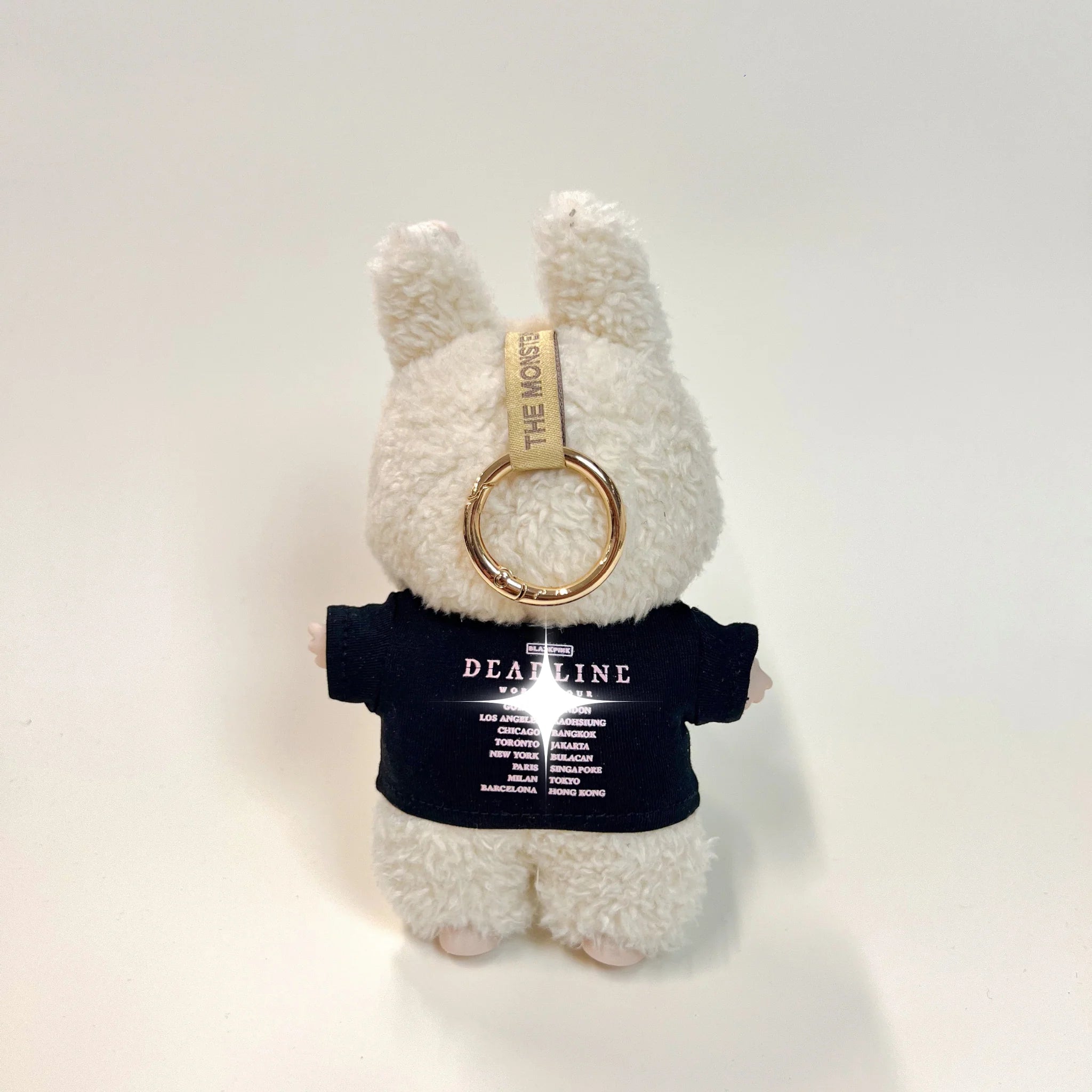 Labubu Concert Outfit Set – Black Tour Tee with Mini Fan Lightstick (2 Items)
