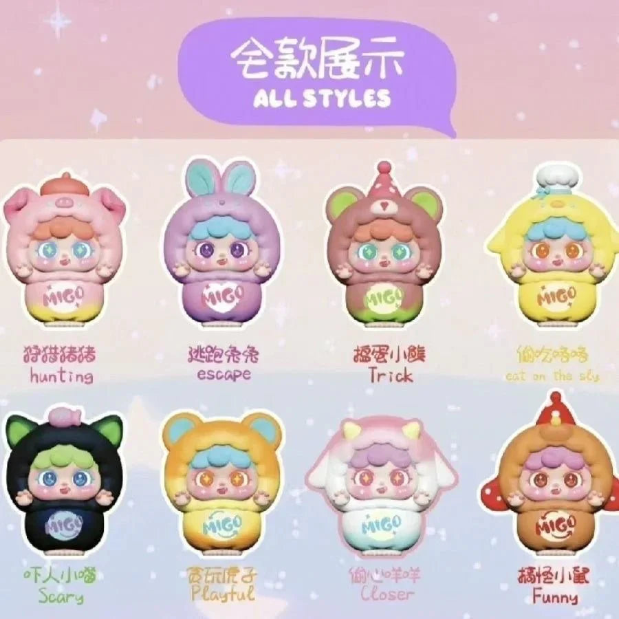 MIGO Mischievous Cute Mini Series Figures. Blind Box