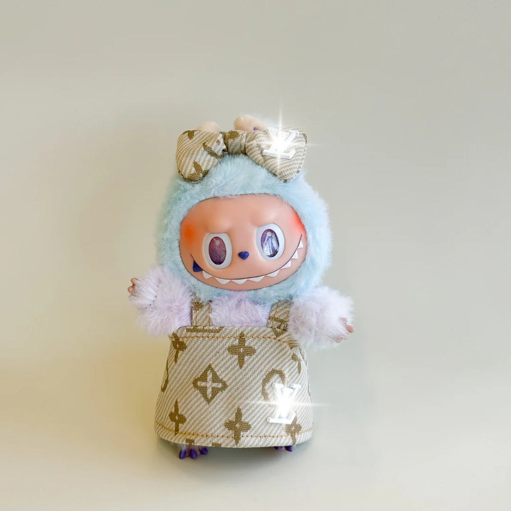 Labubu Luxury Fashion Outfit Set – Monogram Edition