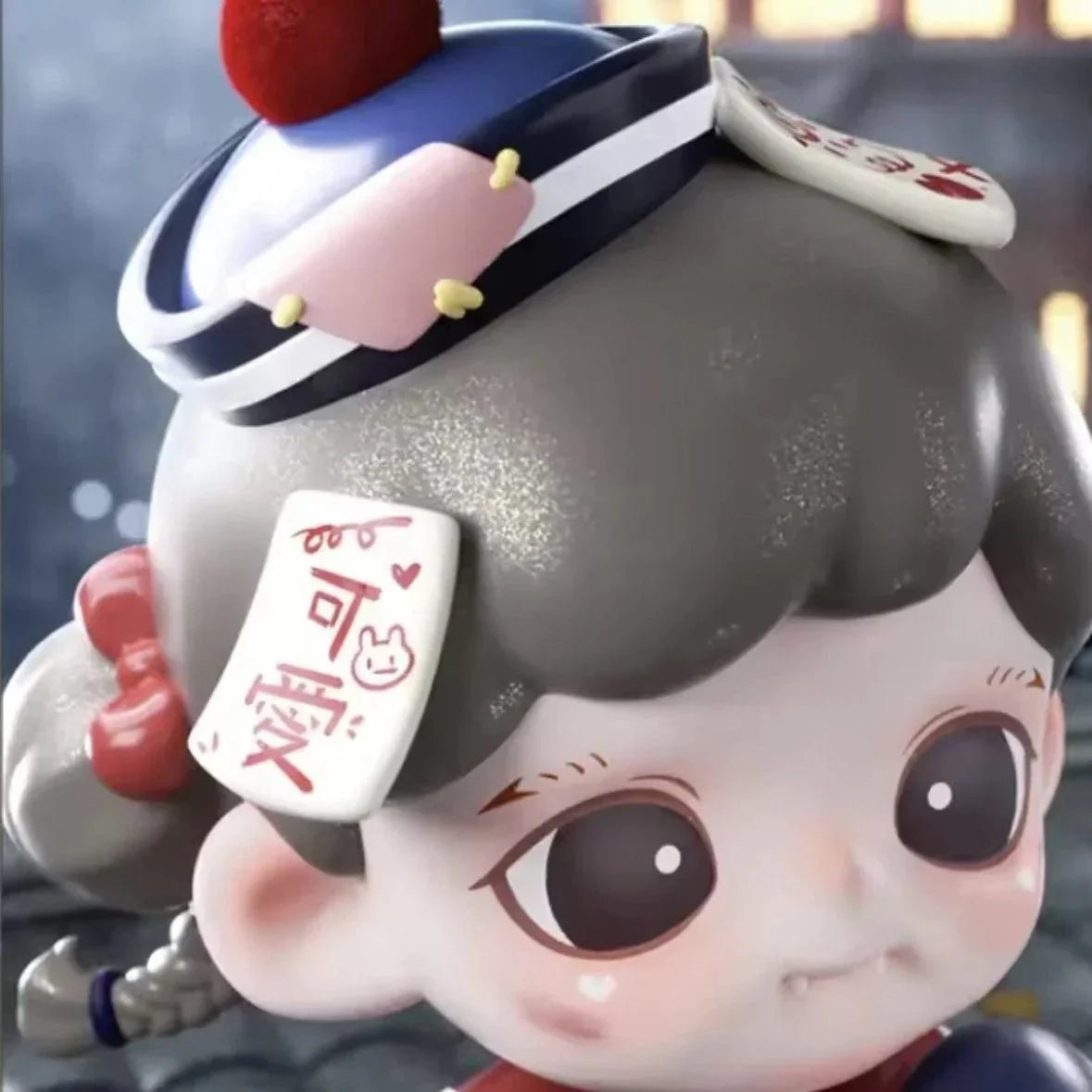 Zoraa Baby Zombie Figurine. Hanging Card