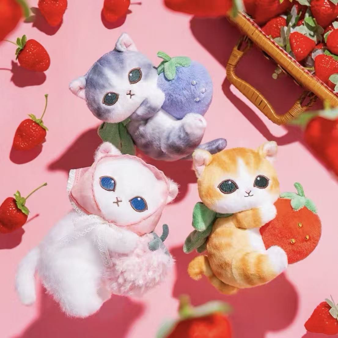 Mofusand MERCI STRAWBERRY V2 Series Plush Pendant