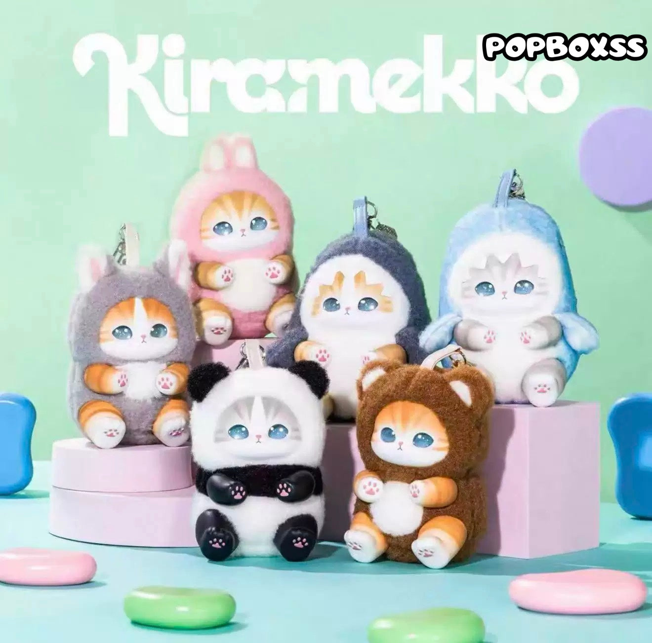 Mofusand Kiramekko Fluffy Kittens Series Plush Blind Box