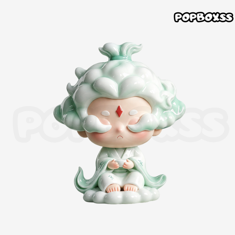 Heycera Yunyunxian Blue Waves Ceramic Trendy Toy Figurine