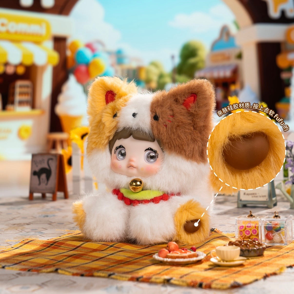 Hi toy Nommi Sitting Zoo Vinyl plush pendant blind box