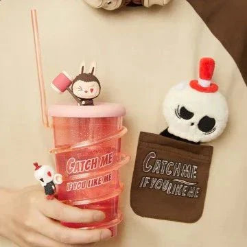 THE MONSTERS LABUBU  Catch Me lf YouLike Me Series-Straw Cup