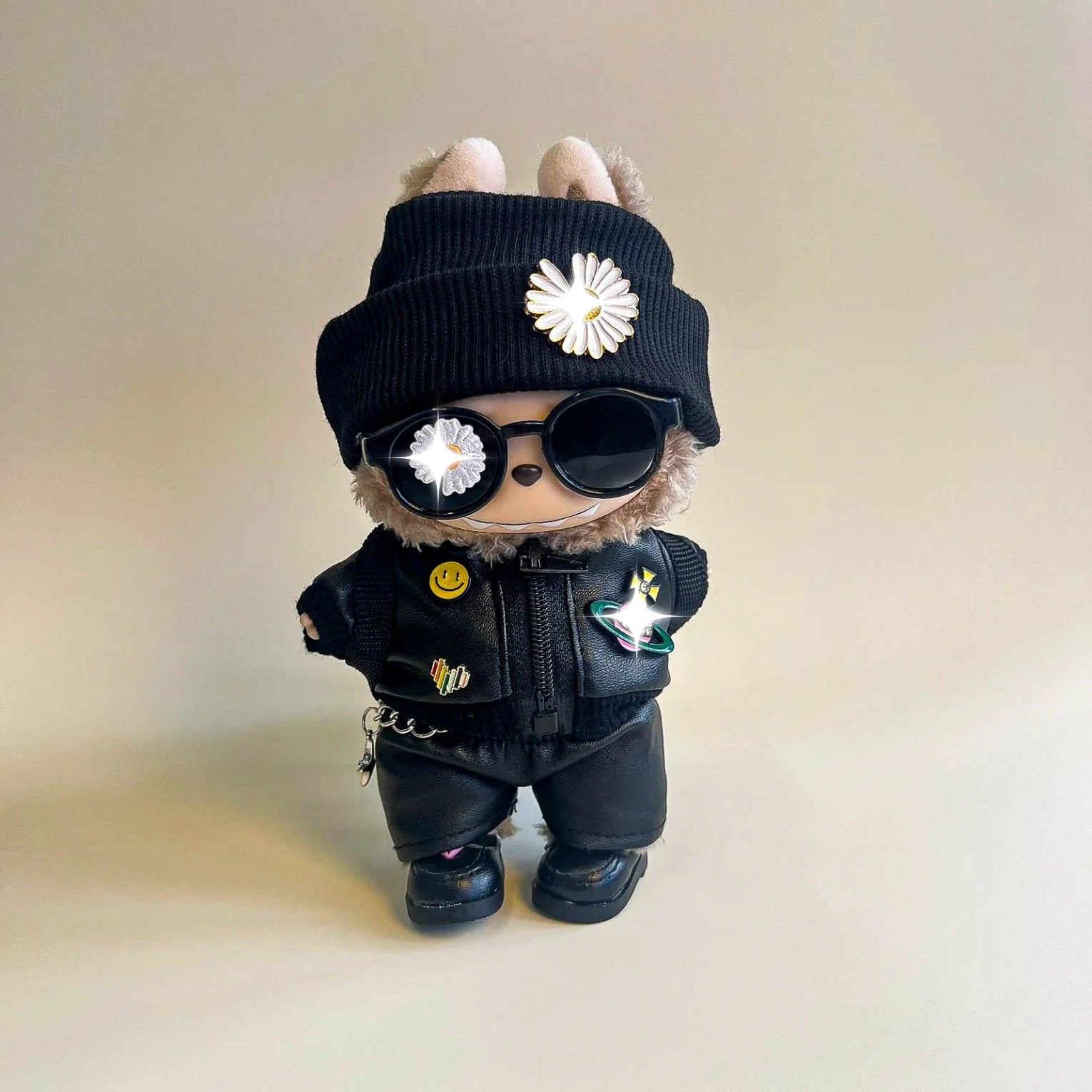 Labubu Punk Street Outfit Set
