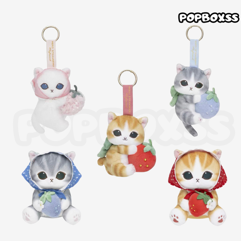 Mofusand MERCI STRAWBERRY V2 Series Plush Pendant