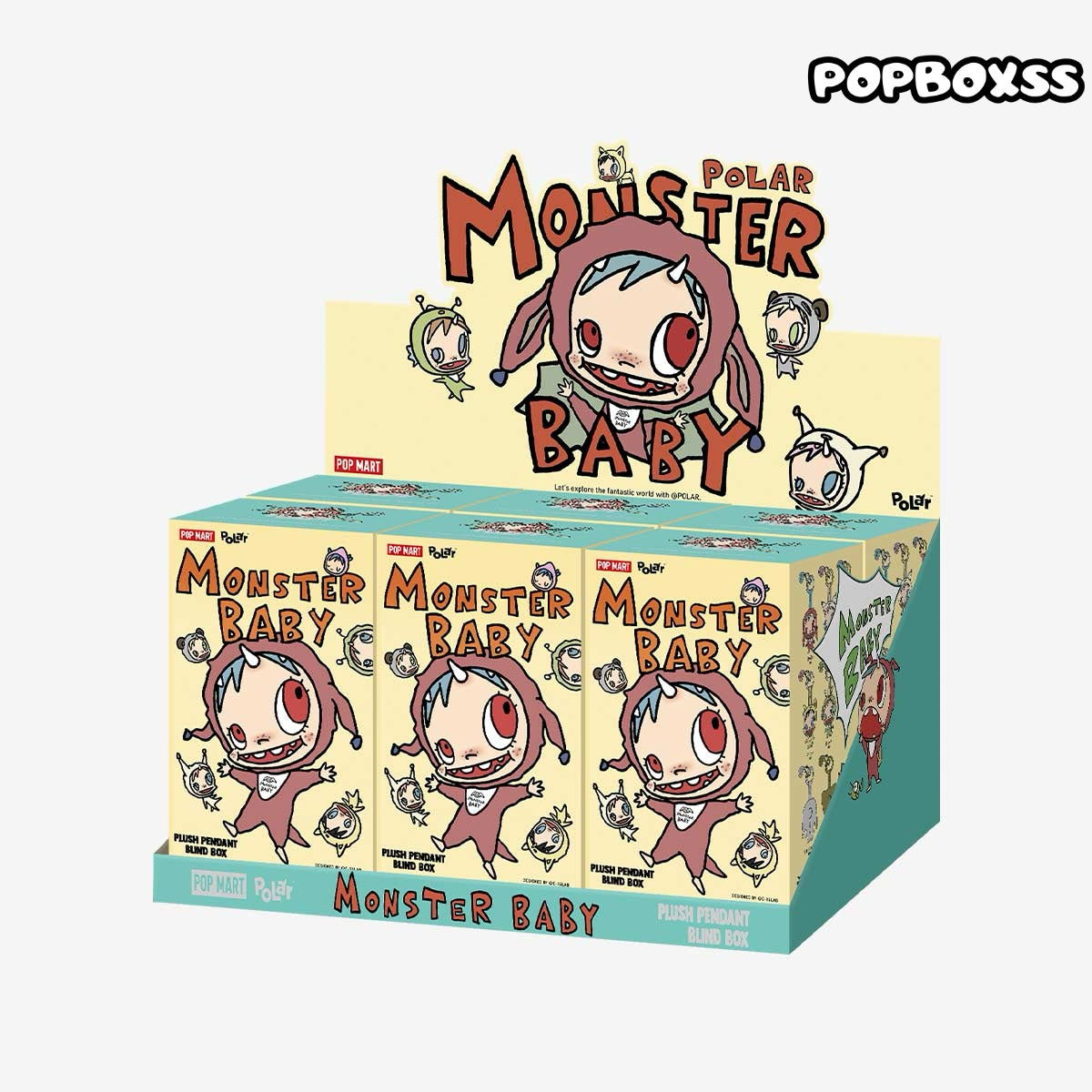 POLAR-Monster Baby Collection Series Plush Pendant Ver.1(PRE-ORDER)