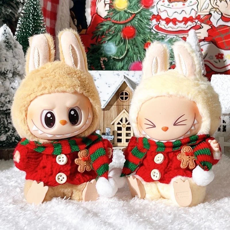 Labubu clothes Christmas Outfit Gingerbread Man Labubu clothes